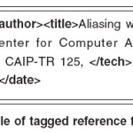 Fig. 1: Example of tagged reference from data set