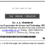 Fig. 1: In the first page, the software asks for sample data