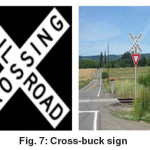 Fig. 7: Cross-buck sign