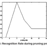 Fig. 5: Recognition Rate during pruning process