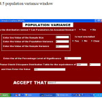 Fig 4.5 population variance window