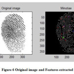Figure 6 Original image and Features extracted
