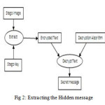 Fig 2: Extracting the Hidden message