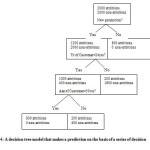 Figure 4: A decision tree model that makes a prediction on the basis of a series of decision
