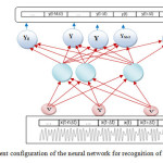 Figure 4 the present configuration of the neural network for recognition of phonemic tasks.