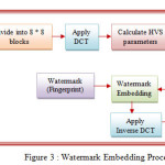 Figure 3 : Watermark Embedding Process