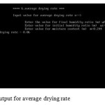 Fig5 output for average drying rate