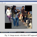 Fig. 10: Image mosaic with direct SIFT approach