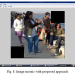 Fig. 8: Image mosaic with proposed approach