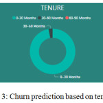Fig. 3: Churn prediction based on tenure