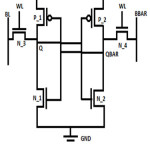 Fig. 1 Conventional 6T SRAM circuit