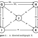 Figure 1 :   A  directed multigraph  X