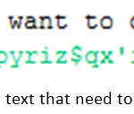 Figure 3. Ciphered text that need to encrypt