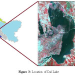 Figure 3: Location of Dal Lake