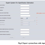 Fig.4 Expert system form with inputs