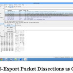 Figure 6-Export Packet Dissections as CSV file