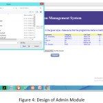Figure 4: Design of Admin Module