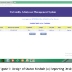 Figure 5: Design of Status Module (a) Reporting Desk