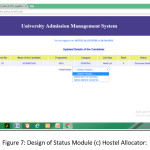 Figure 7: Design of Status Module (c) Hostel Allocator