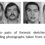 Fig. 3 Two pairs of forensic sketches and their corresponding photographs taken from our database [7, 8]